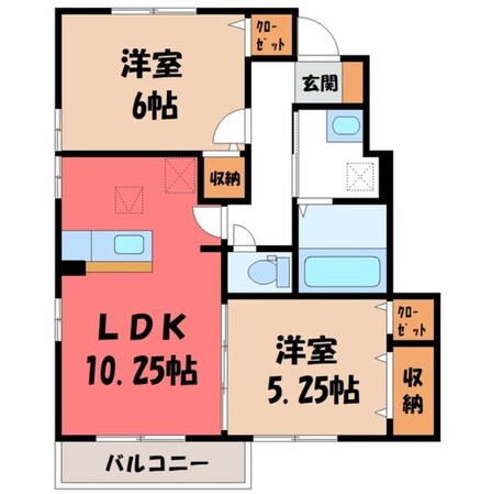 真岡駅 バス10分  亀山小入口下車：停歩10分 1階の物件間取画像